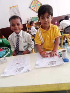 Colour filling and Drawing Activity